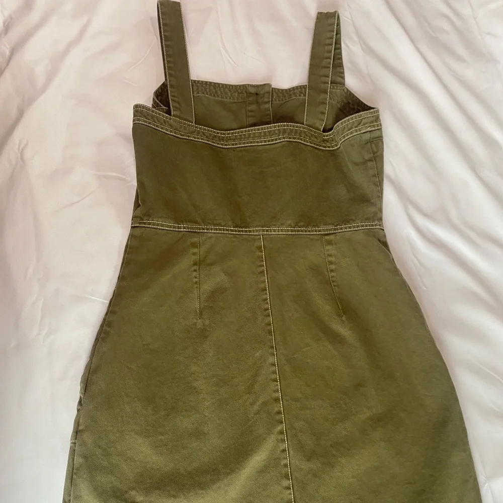 NWOT Clockhouse Dark Green Mini Dress - Picture 3 of 6